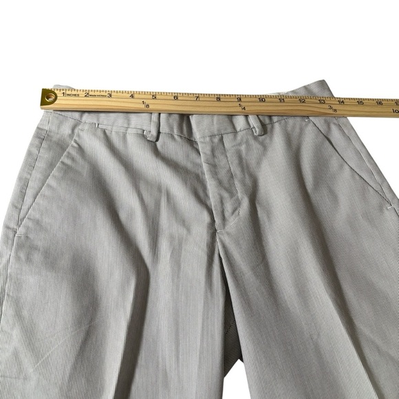 Express Photographer Cropped Trousers Size 28/32 Office Business Casual Striped - Picture 10 of 13